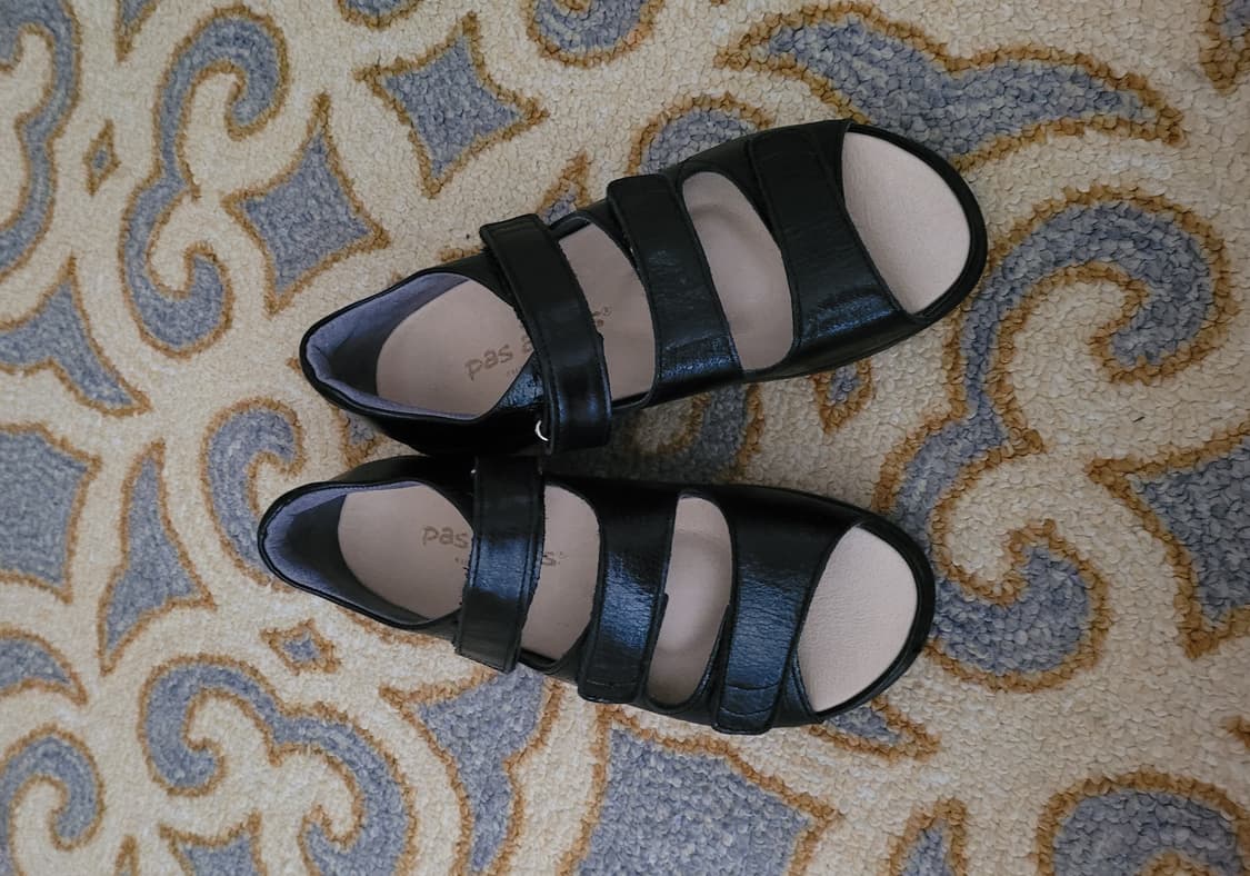 일본 pas a pas 여성용 벨크로 스트랩 샌들(225-230) 상품이미지1