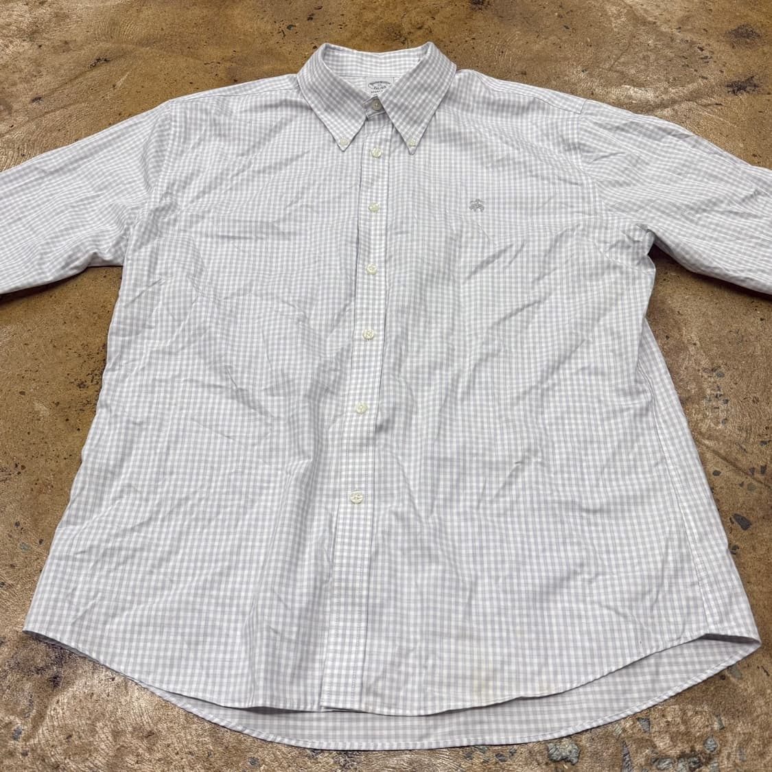 [ 정품/2XL,115 ] 브룩스브라더스 체크 셔츠 b14 상품이미지3