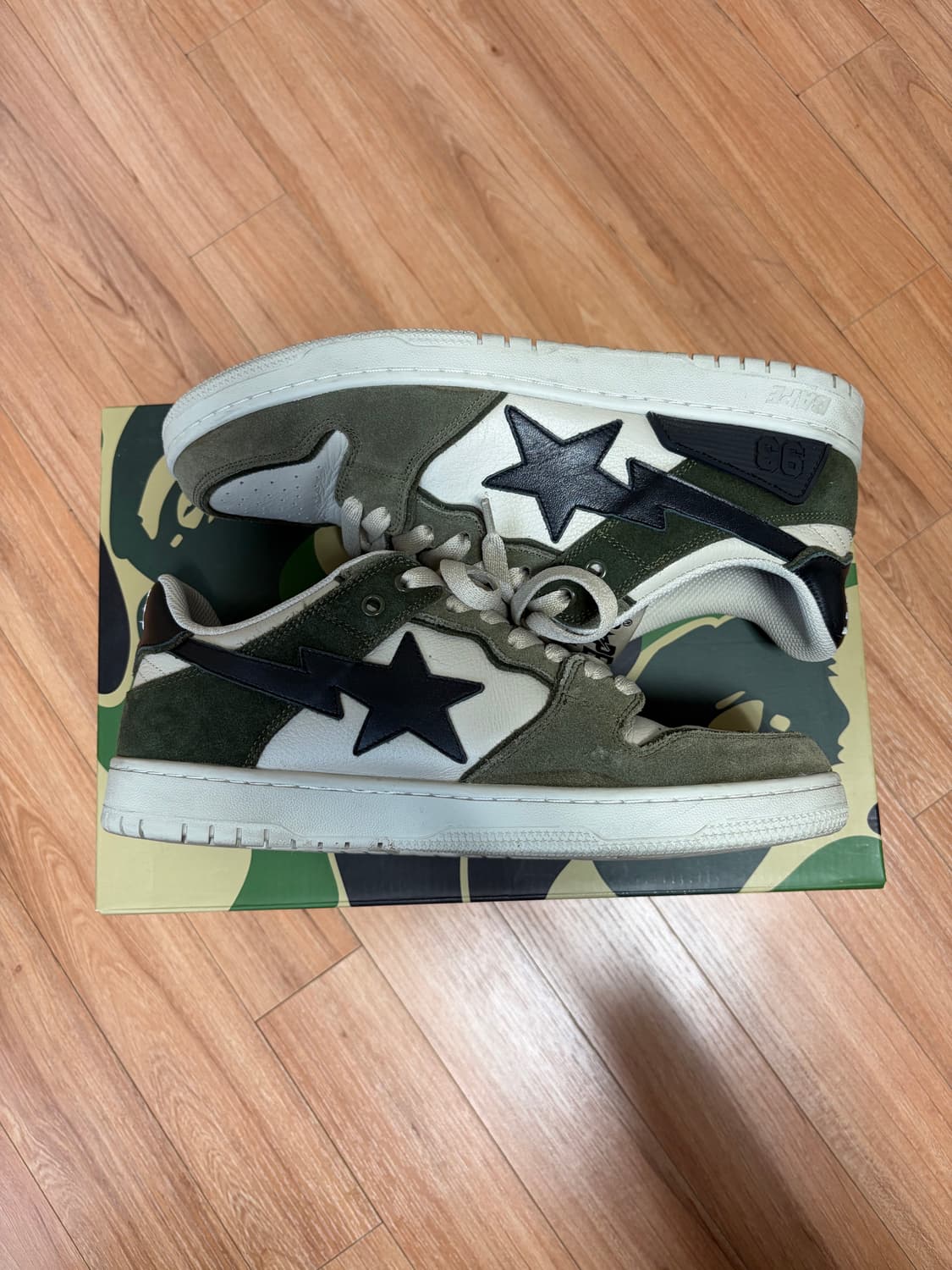 [280] 베이프 SK8 스타 올리브 상품이미지4