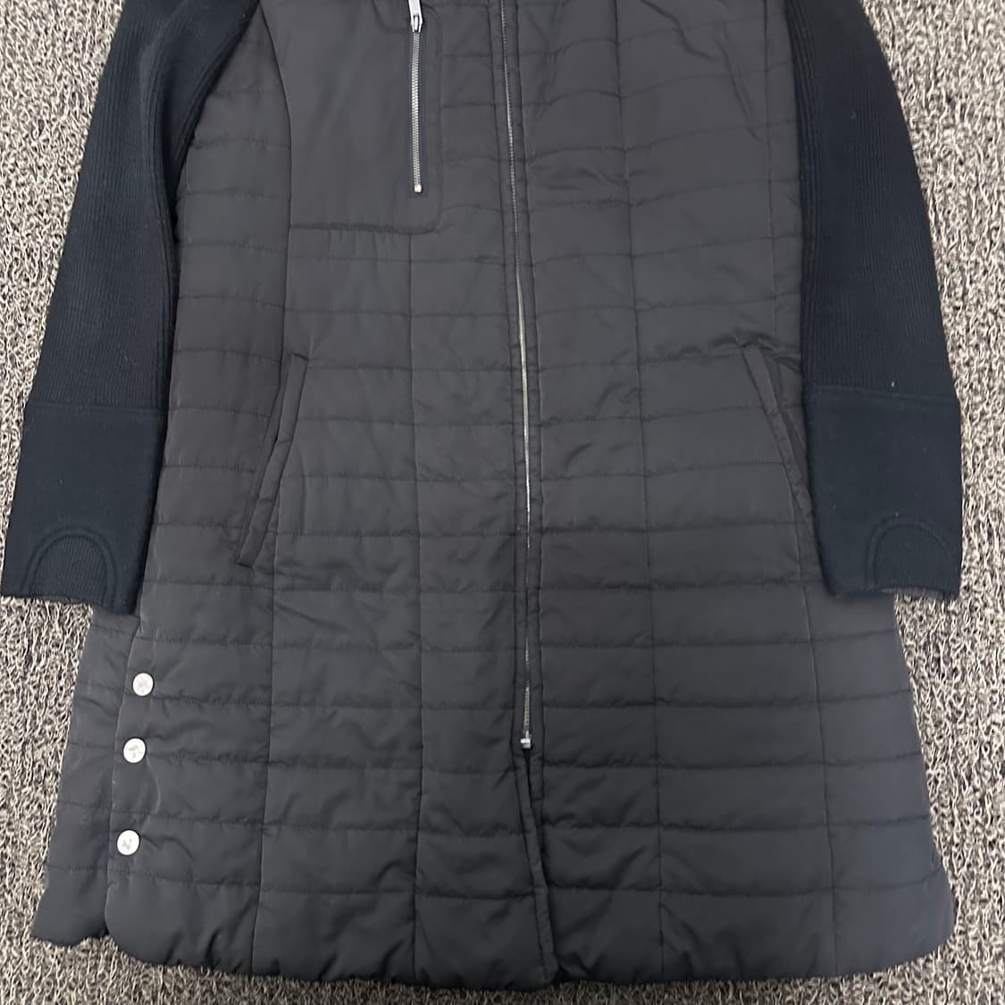 D'demoo 데무 여성 퀼팅 롱 패딩 블랙 상품이미지3