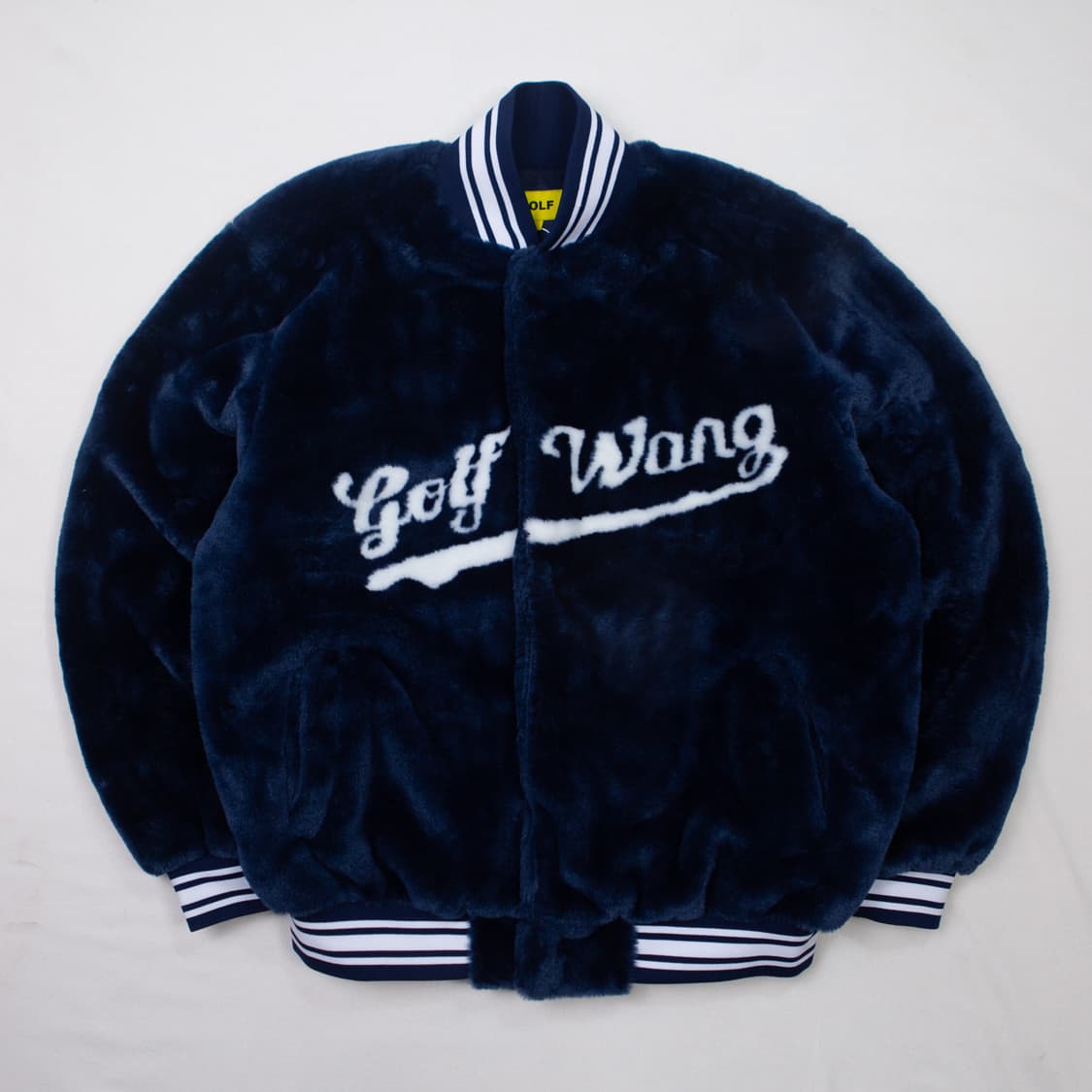 22FW 골프왕 스크립트 퍼 베이스볼 자켓 상품이미지1
