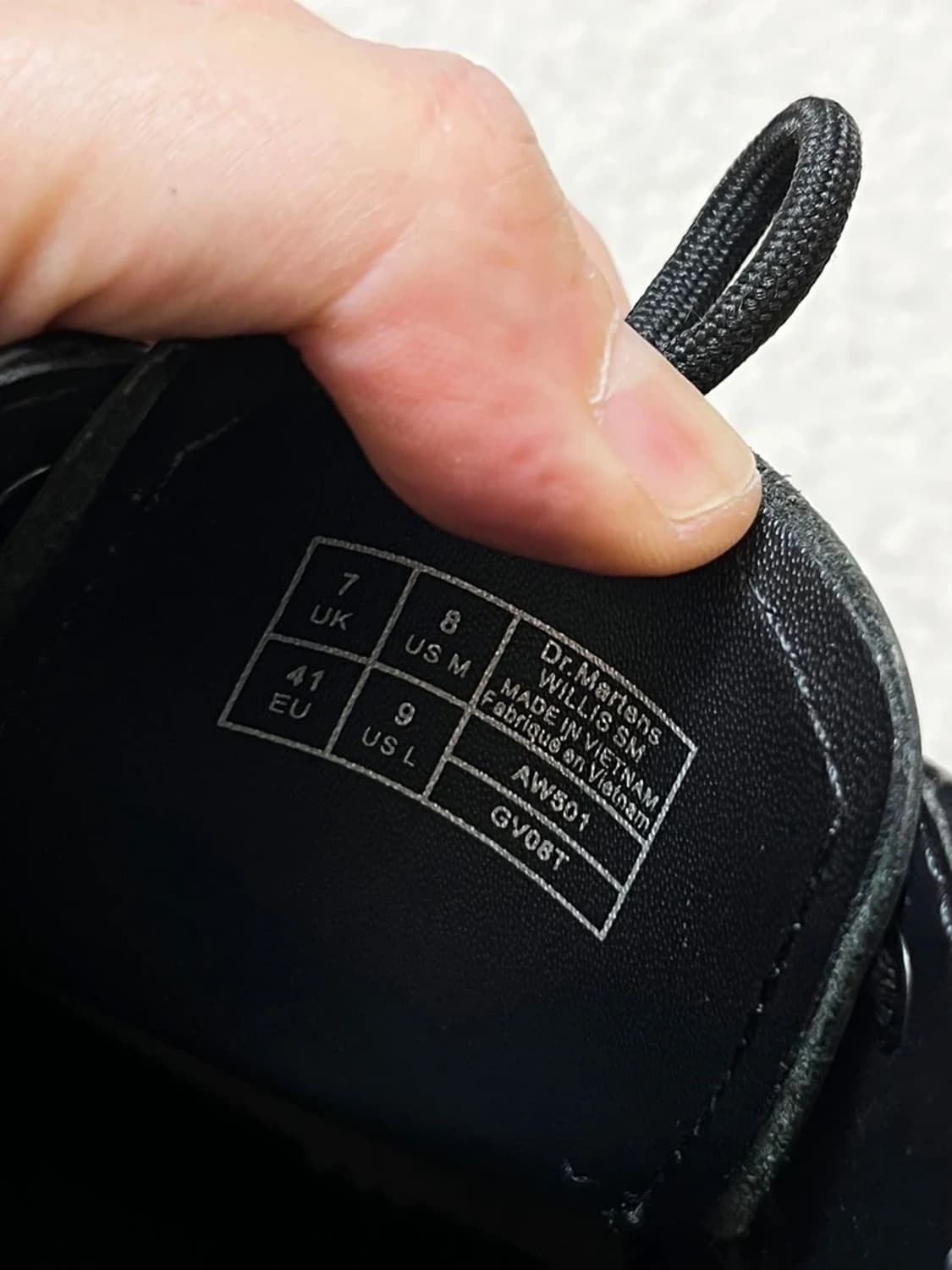 닥터마틴 가죽 블랙 클리퍼 워커 슈즈 A1718 상품이미지7