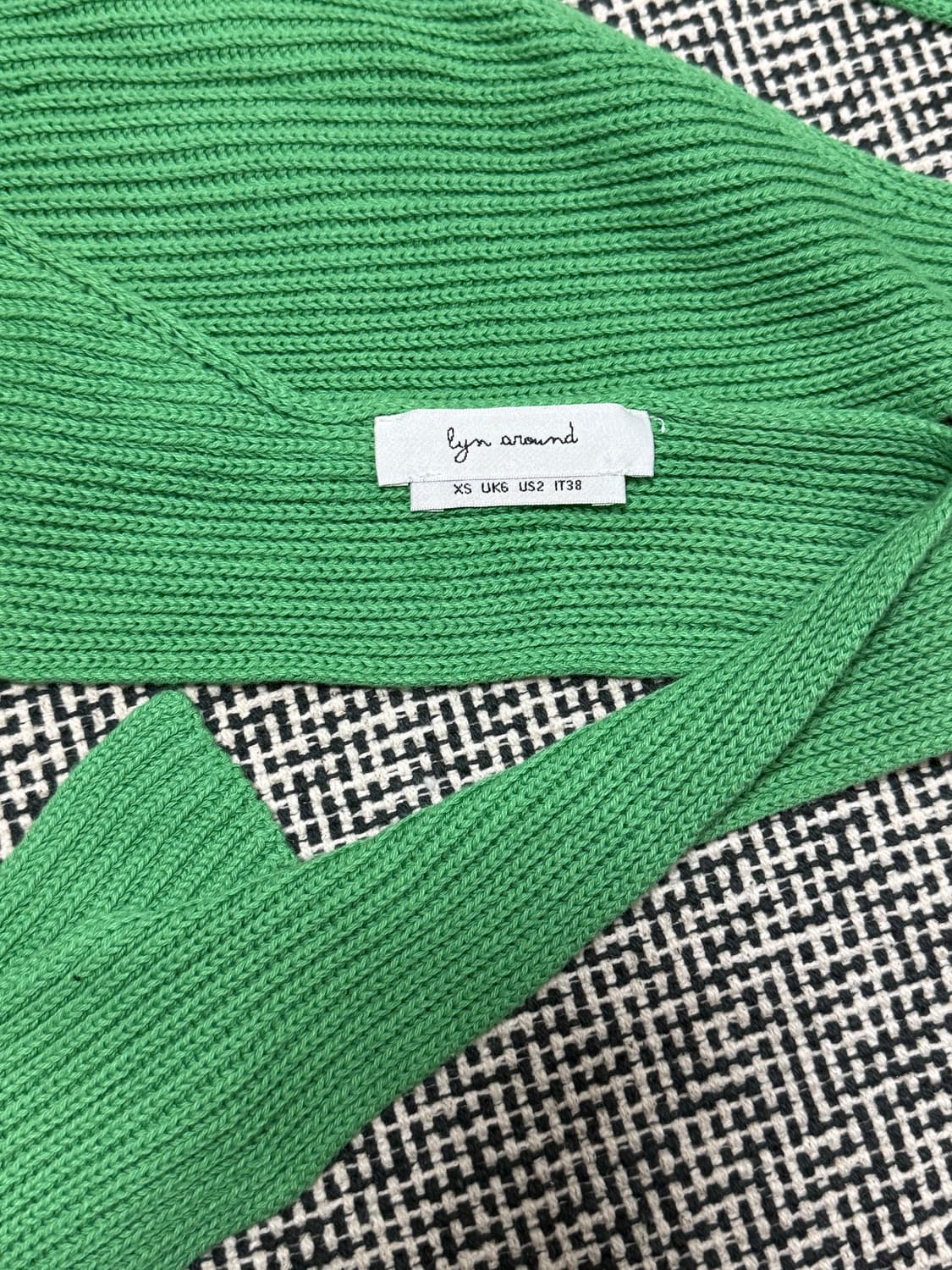Lyn around green knitted halterneck top 상품이미지2