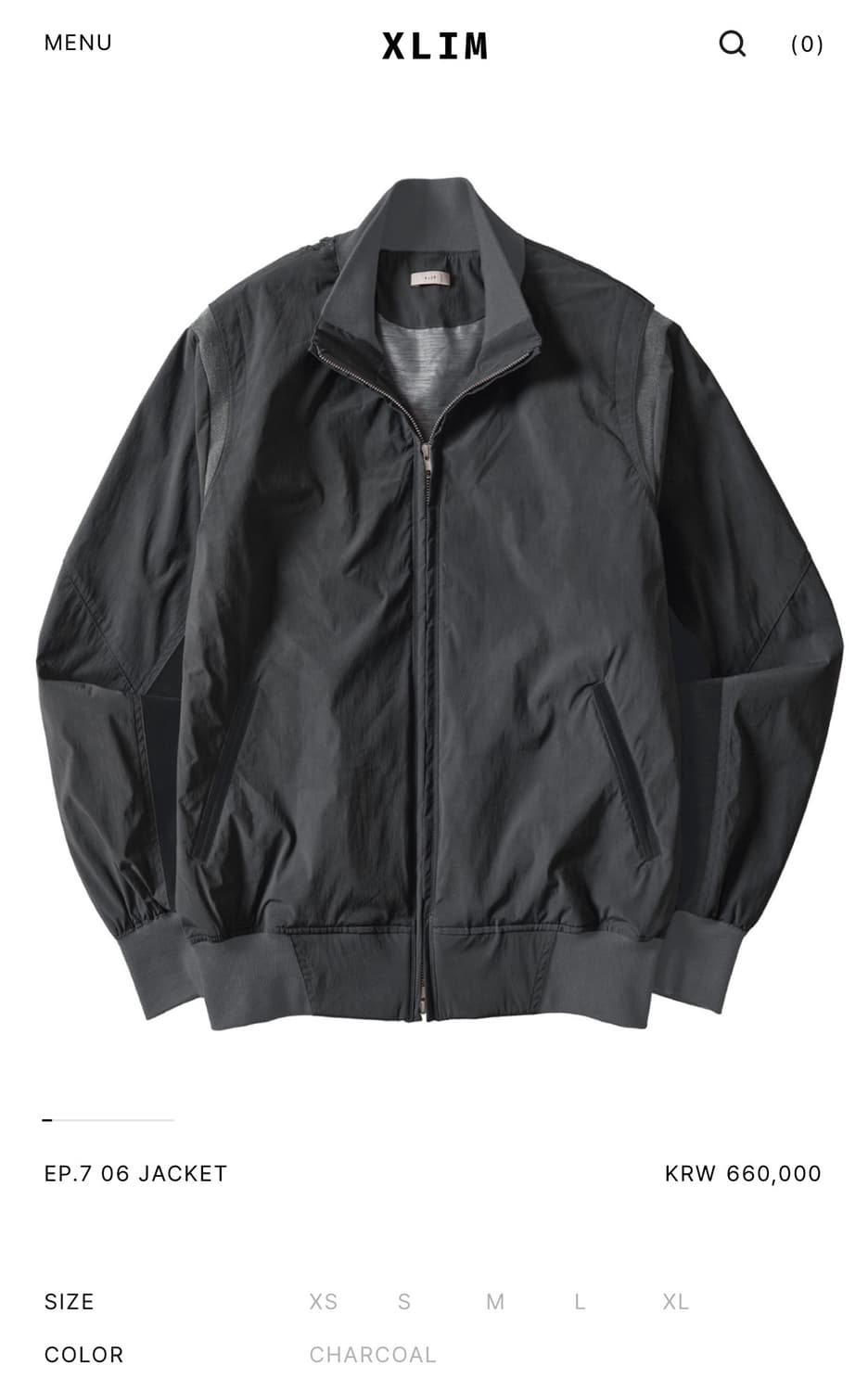 판매)[L]XLIM ep.7 06 자켓 차콜 상품이미지1