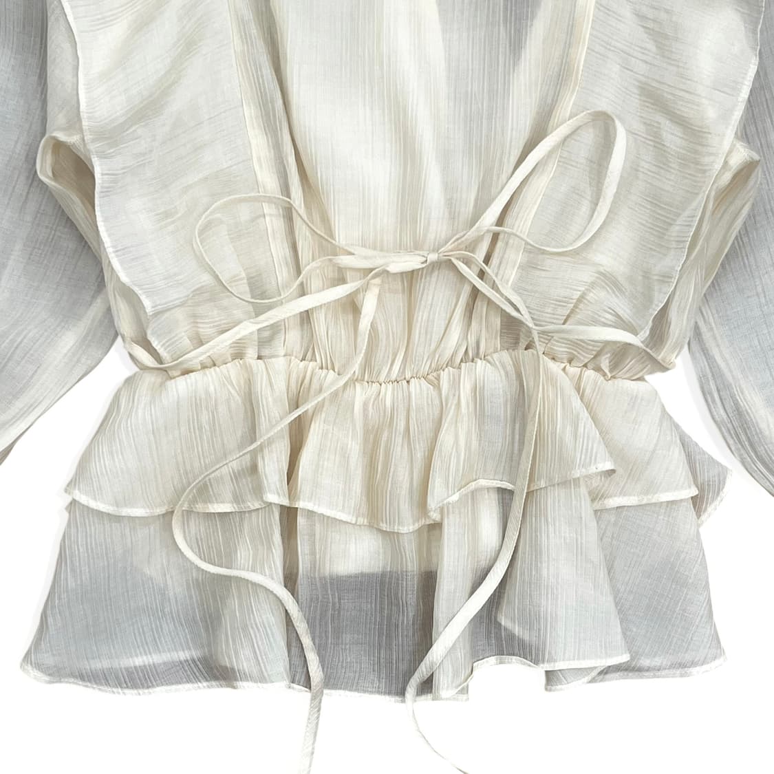 Ivory Frill Feminine Shirt 상품이미지4