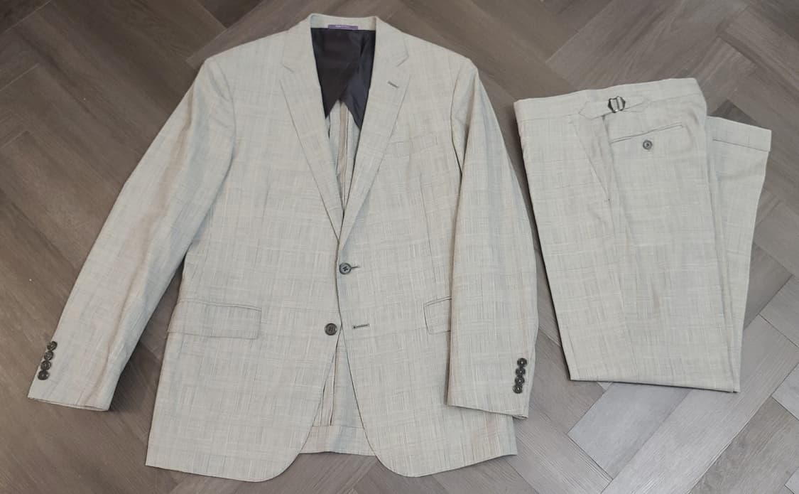 랄프로렌 퍼플라벨 글렌 체크 프린스 오브 웨일스 SS 수트 상품이미지1