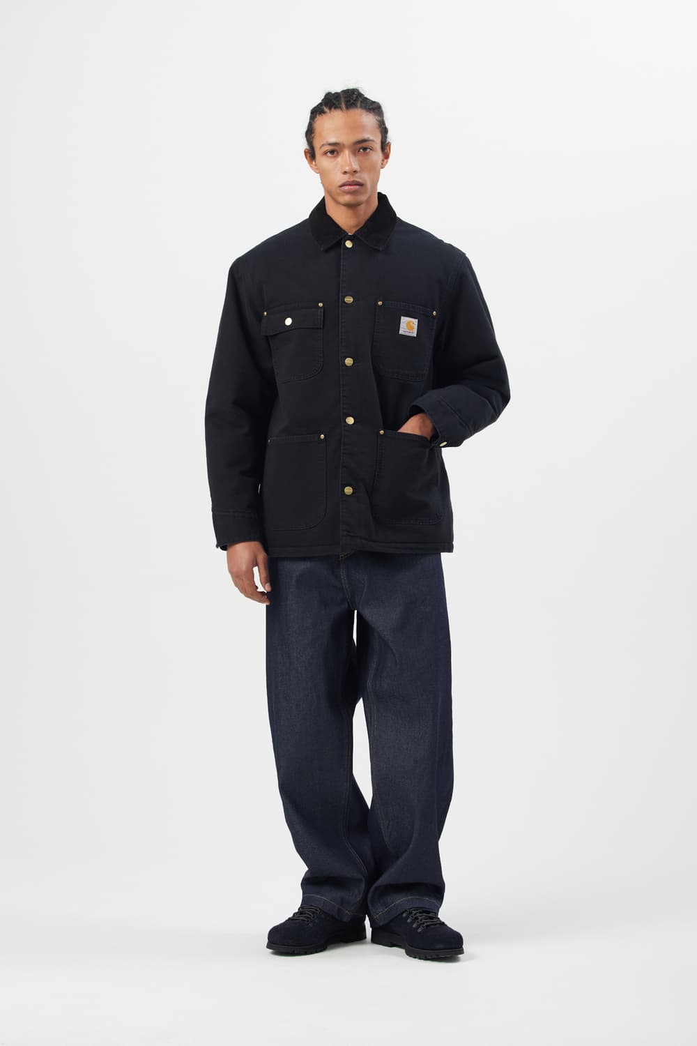 [L] 칼하트윕 OG 초어 코트 자켓 스톤 캔버스 라지 상품이미지8