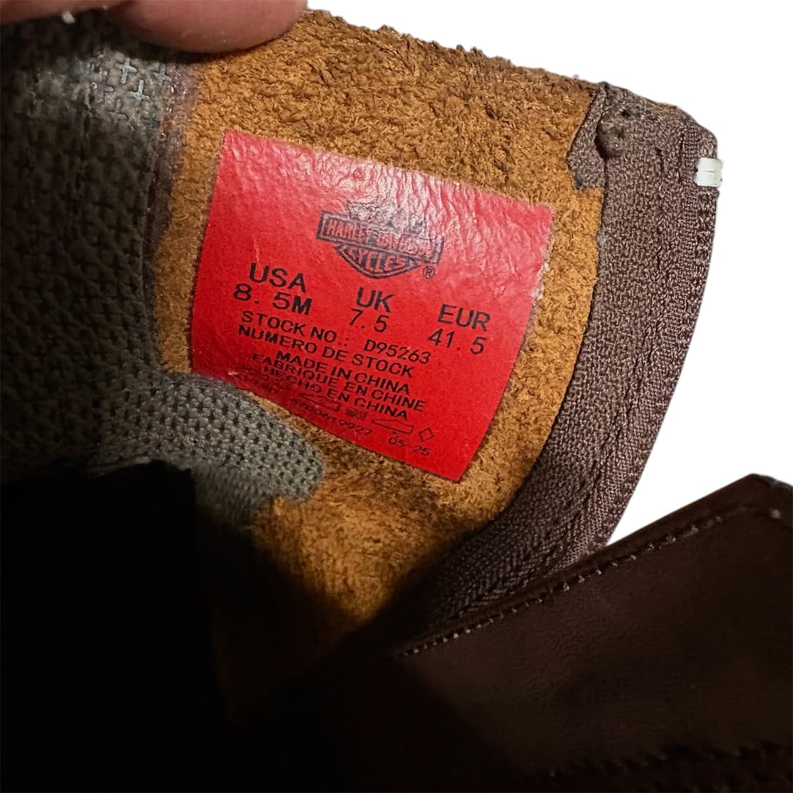 할리데이비슨 모터사이클 하네스 부츠 브라운 41.5 265-270  상품이미지2