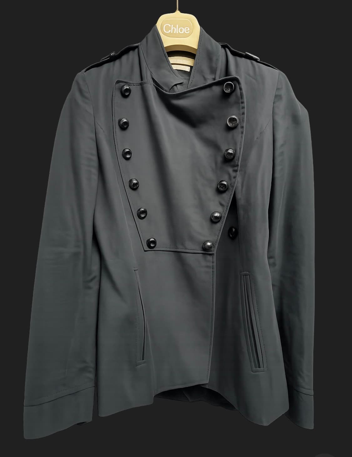 [정품] 지방시(Givenchy) 이태리제 린넨 혼방 밀리터리 자켓 (슬 상품이미지1