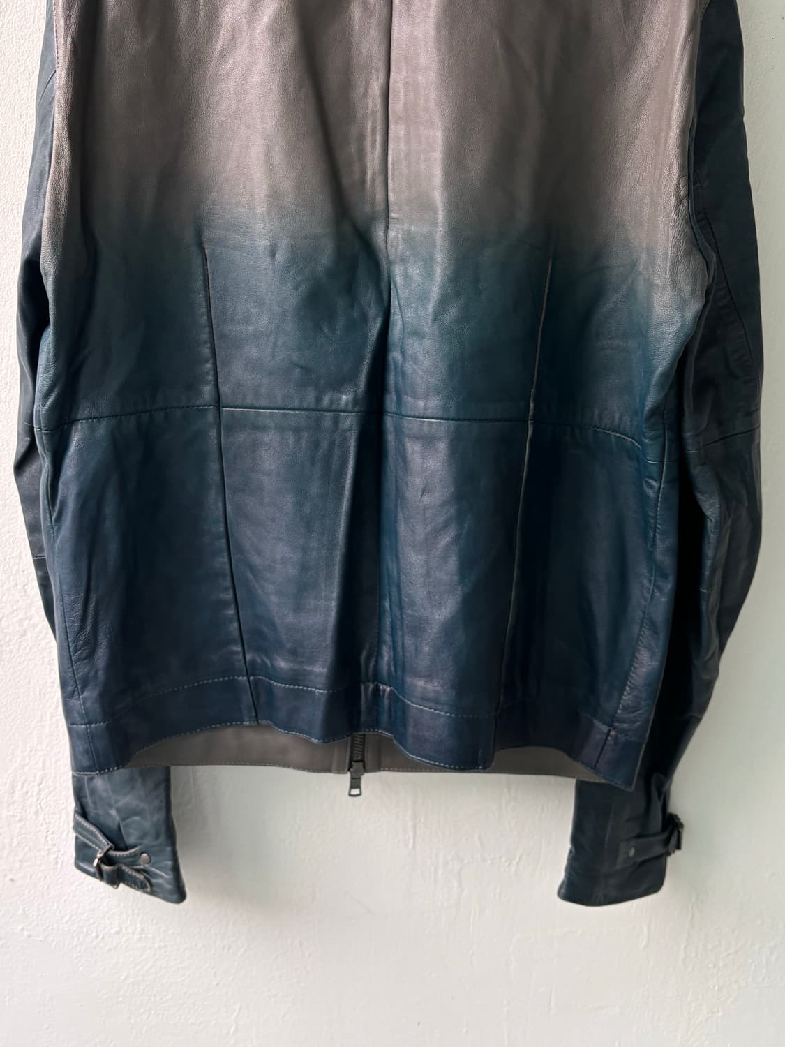 아르마니 익스체인지 그라데이션 램스킨 레더 자켓 상품이미지9