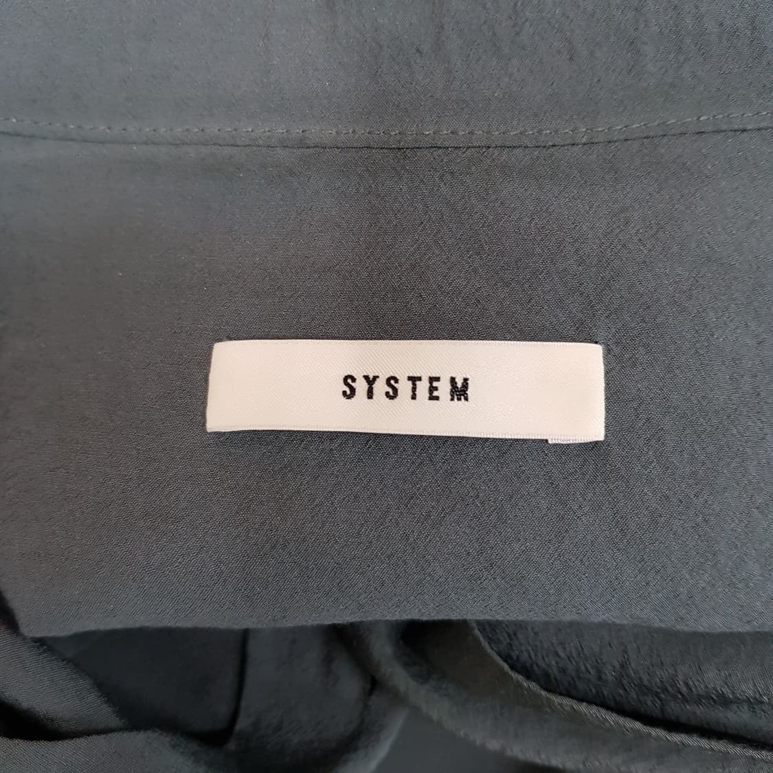 한섬 시스템 오픈카라 셔츠형 원피스 88-98-165사이즈 상품이미지6