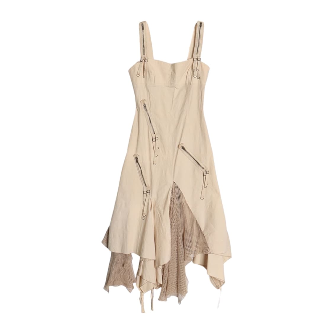 [COURTISANE] Multi-Zip Asymmetric Dress 상품이미지2