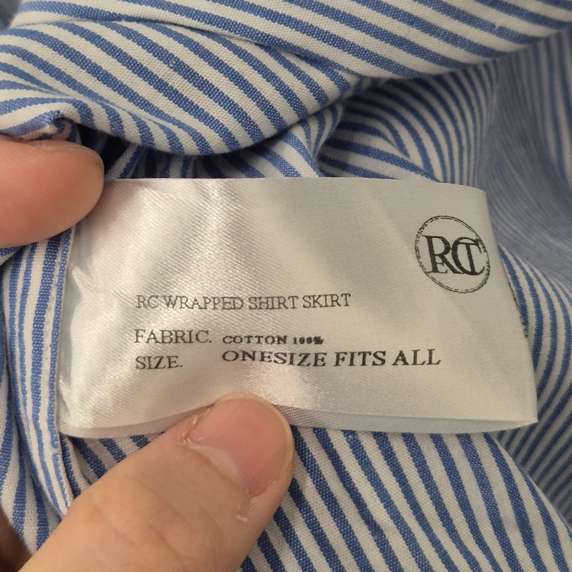 렉토 시그니처 오버 커프스 스트라이프 셔츠 상품이미지4