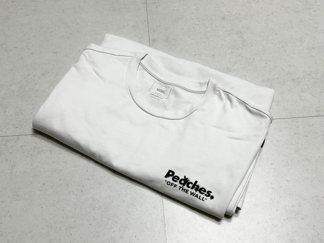 반스 x 피치스 스테이플 숏슬리브 티셔츠 화이트 상품이미지6