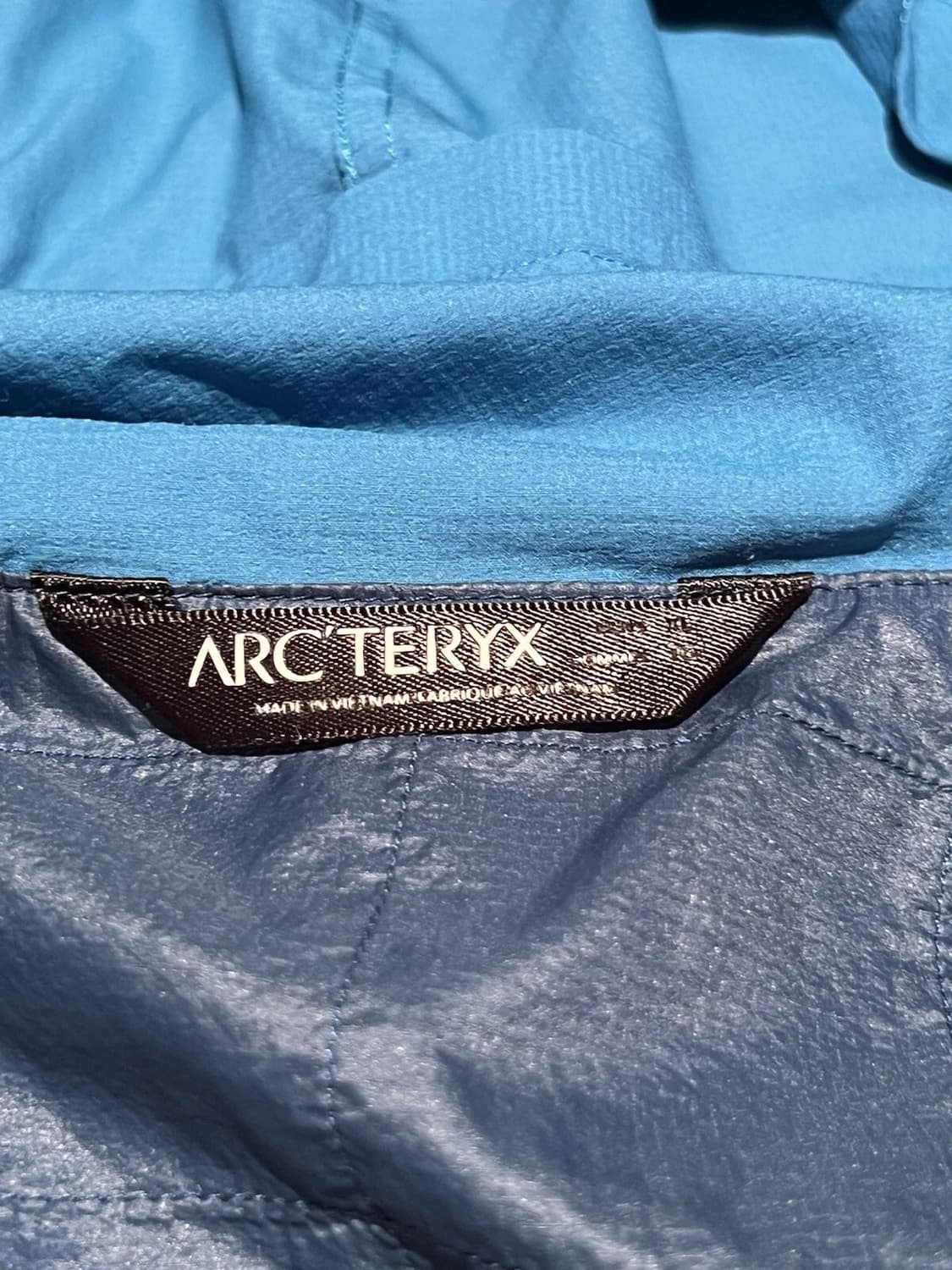 아크테릭스 소프트 쉘 바람막이 자켓 블루 XL 상품이미지4