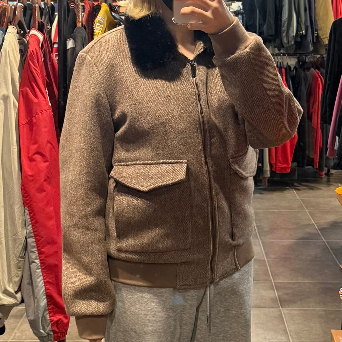 [NO.9] VTG 울 봄버 자켓 상품이미지3