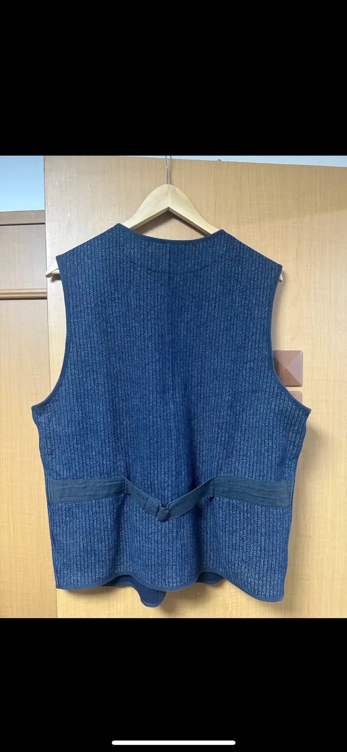 Rrl 더블알엘 인디고 염색 플리스 베스트 L 상품이미지3