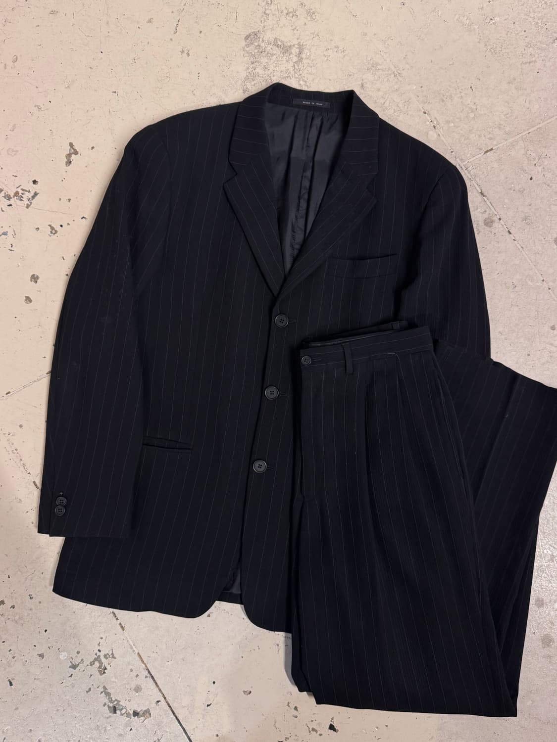 엠포리오 아르마니 스트라이프 3B 수트 셋업  상품이미지1