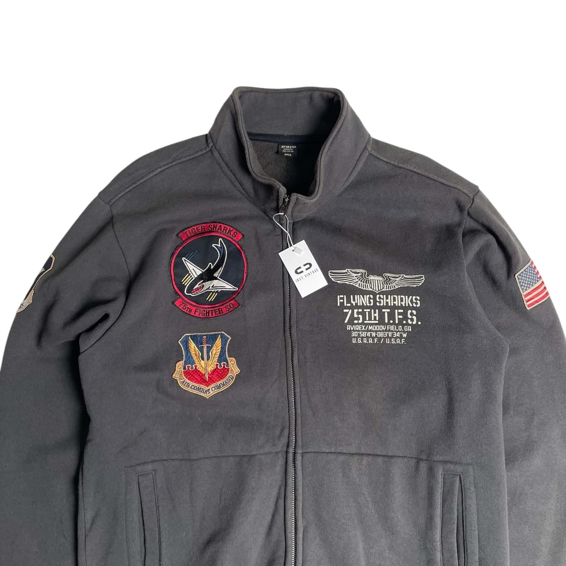 아비렉스 스웻 패치 집업 자 상품이미지2