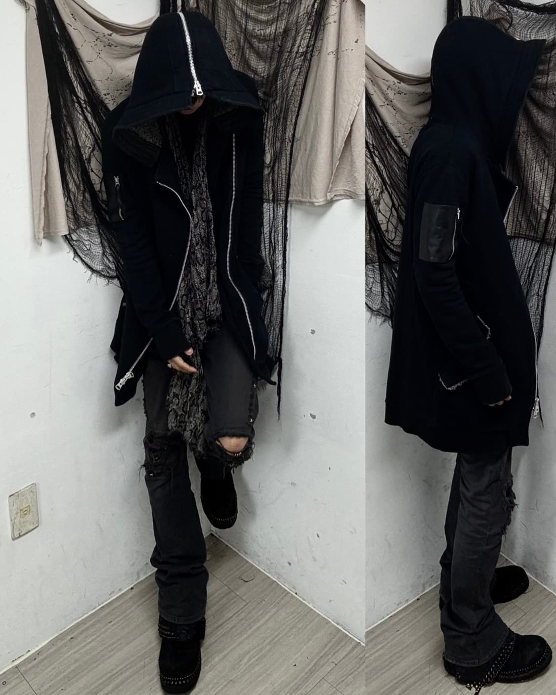 [Obelisk]2000s Archive Over-Zip Hoodie P 상품이미지1