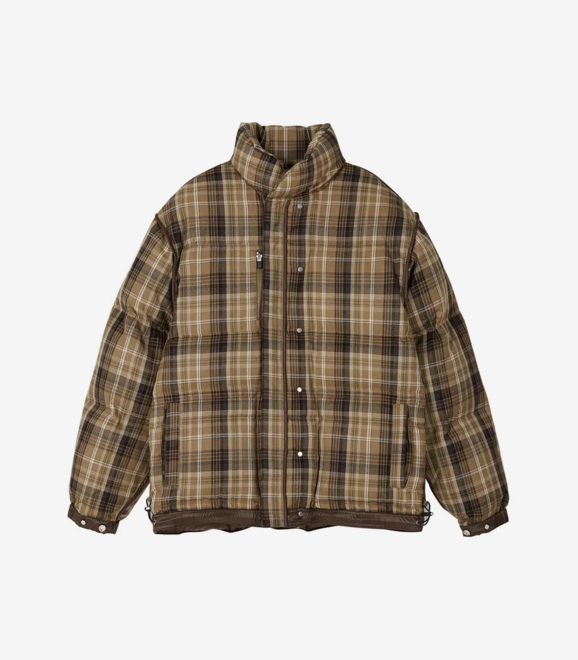 앤더슨벨 유니섹스 인사이드 아웃 리버시블 다운체크 패딩s 상품이미지1