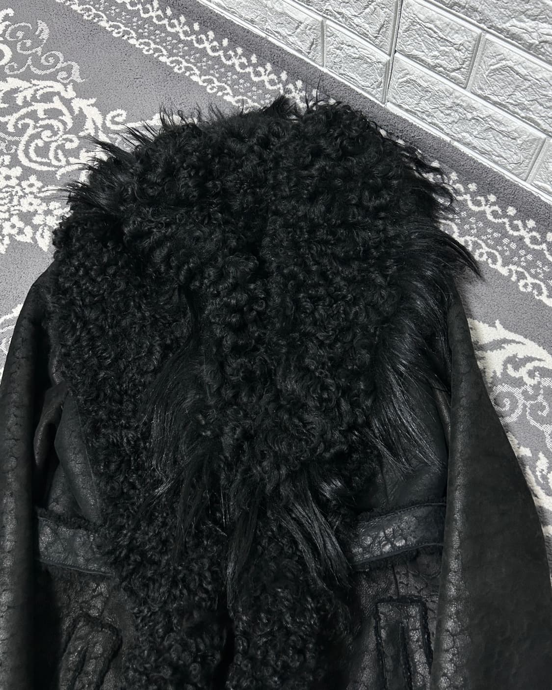 카발리 레오파드 더블 시어링 코트 상품이미지6