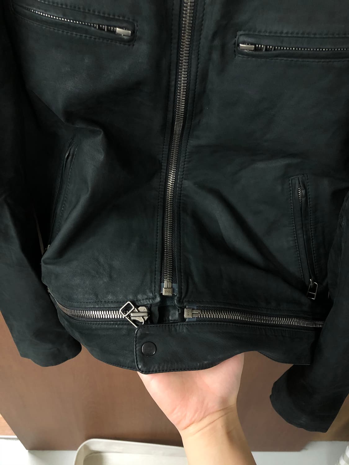 N.Hoolywood 바이커 양가죽 자켓 36 상품이미지7