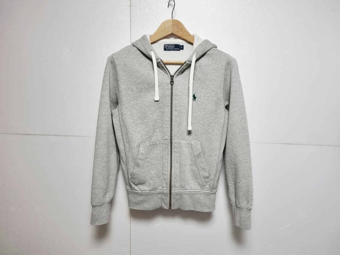 여성 빈티지 폴로 두산 와플후드 기모 후드 집업 자켓 후드티 상품이미지1