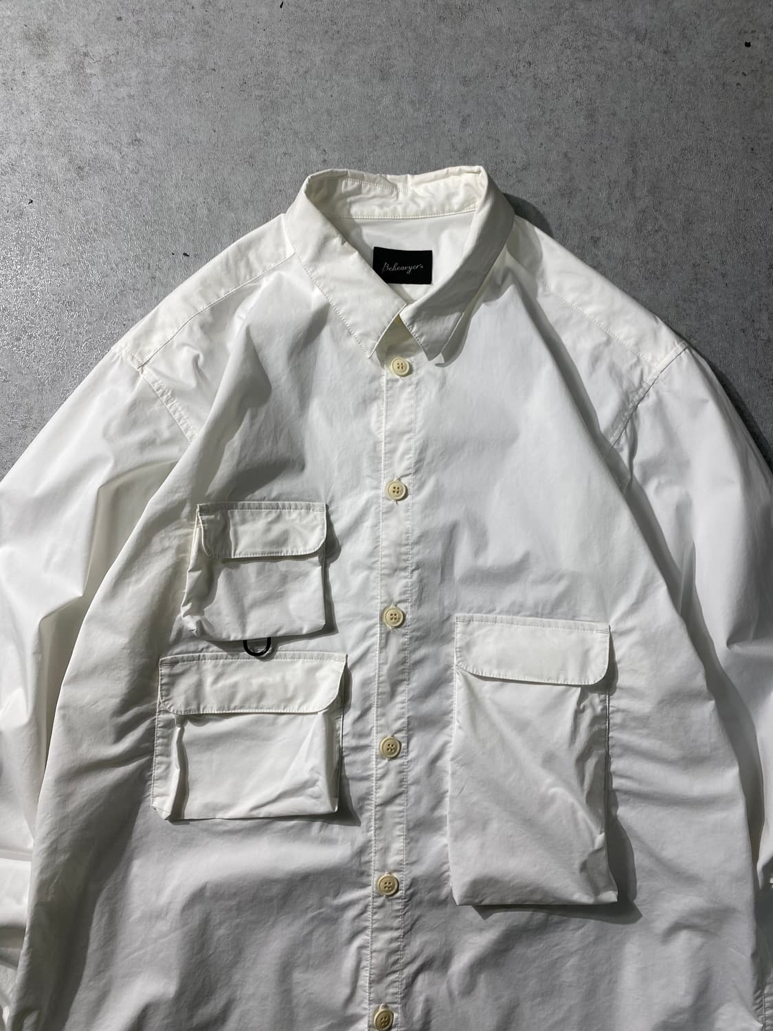 [L] BEHEAVYER 비헤비어 멀티포켓 피싱 셔츠 상품이미지2