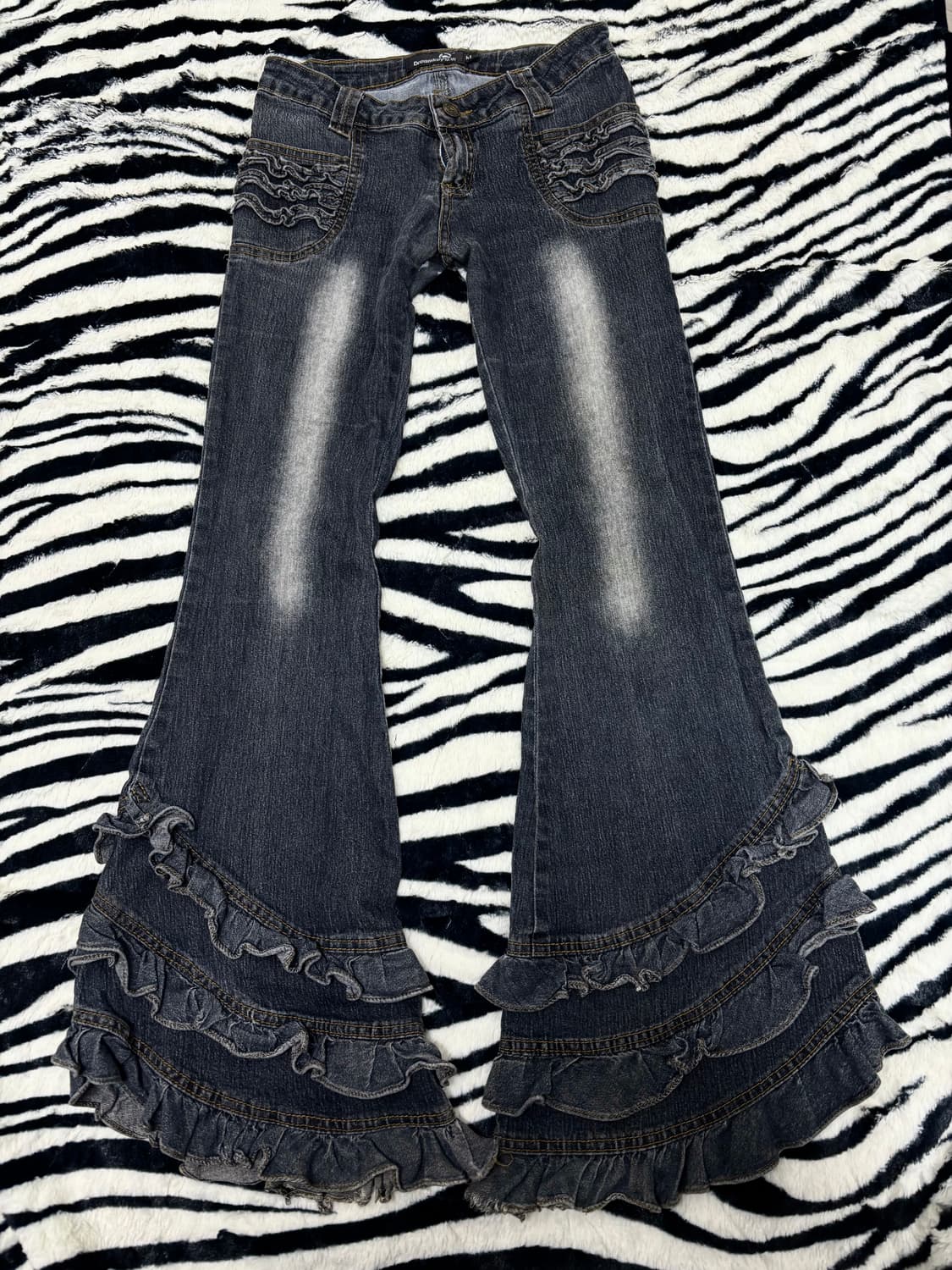 [Dreamkey]2000s Rare Design Frill Flared 상품이미지4