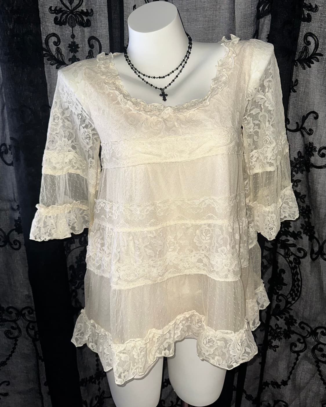 Lovely lace long-sleeve 상품이미지2