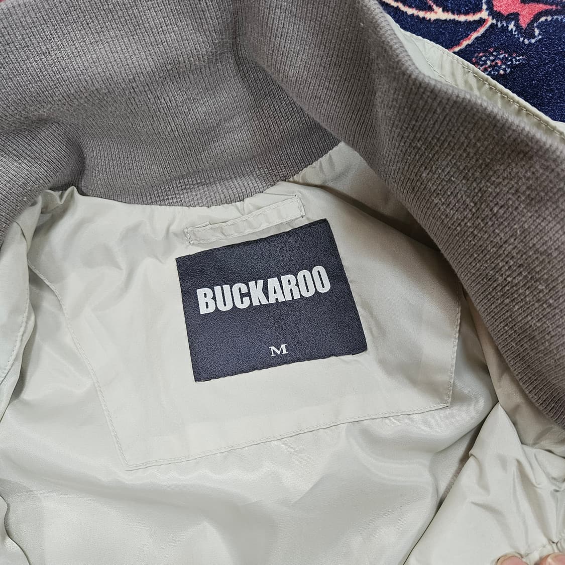 버커루(Buckaroo) 나일론 하이넥 바이커 자켓 M size 상품이미지9