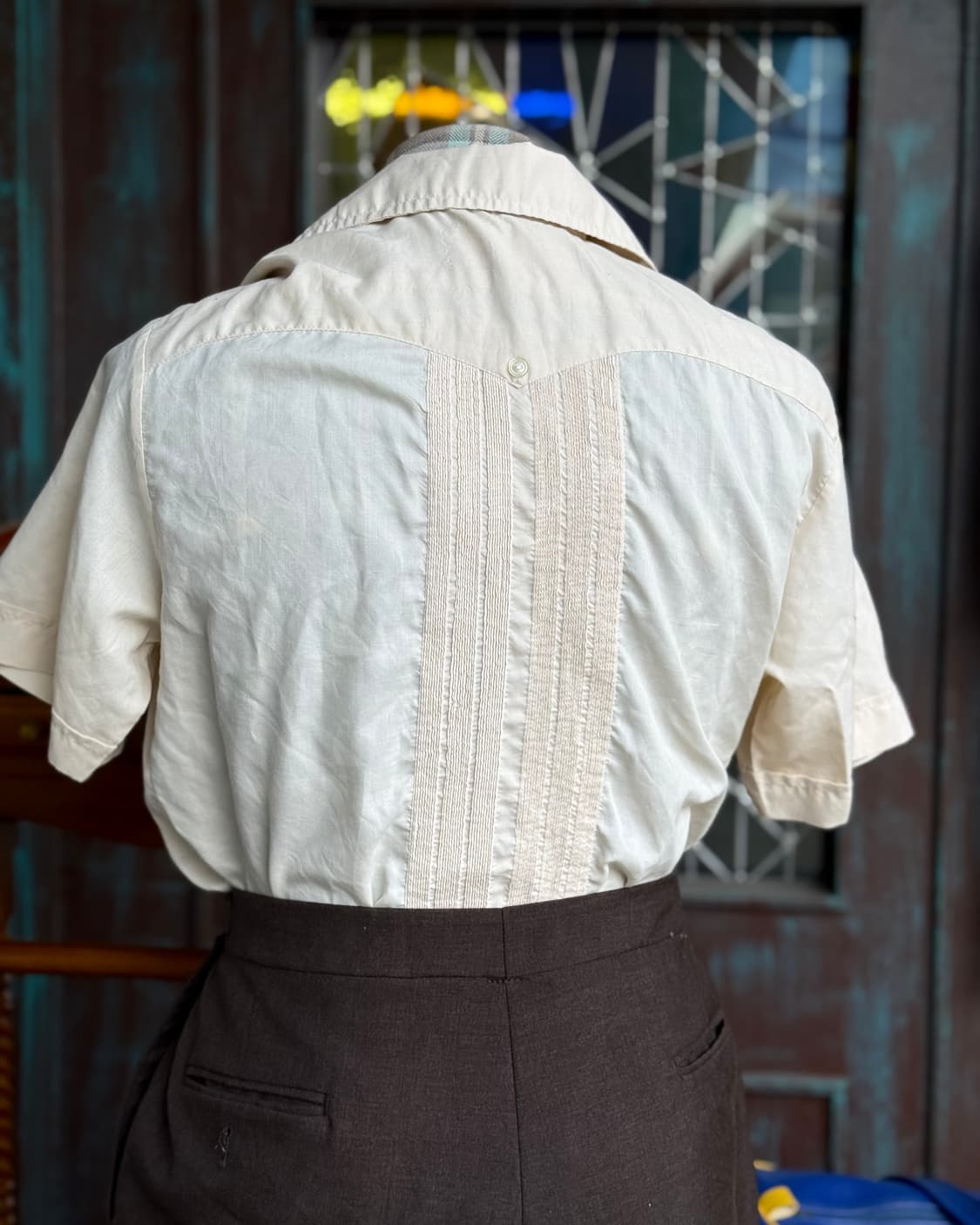 80-90's 구아야-테카 구아야베라 셔츠 M 상품이미지10