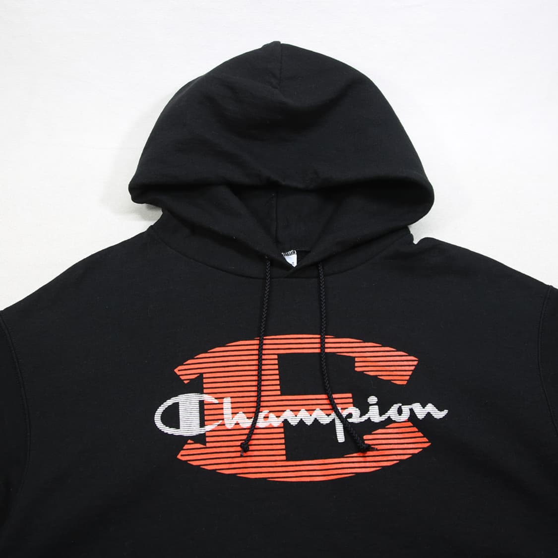 (착용컷) Champion 프린팅 후드 티셔츠 (남성용 100) 상품이미지4