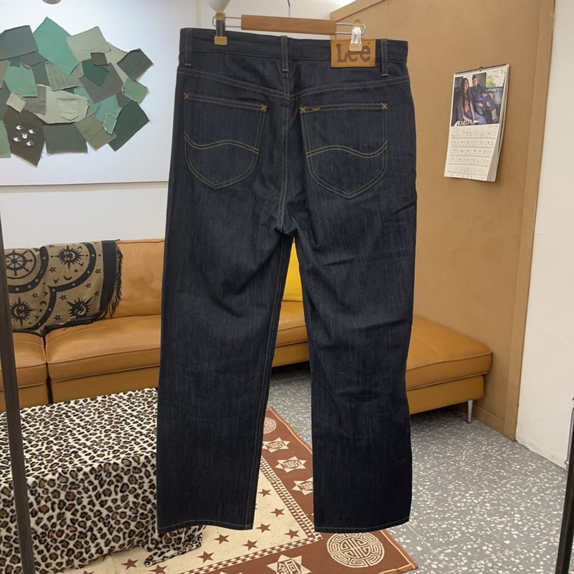 LEE 리 인디고 블루 캐주얼 생지 데님팬츠 32인치 C09321 상품이미지4
