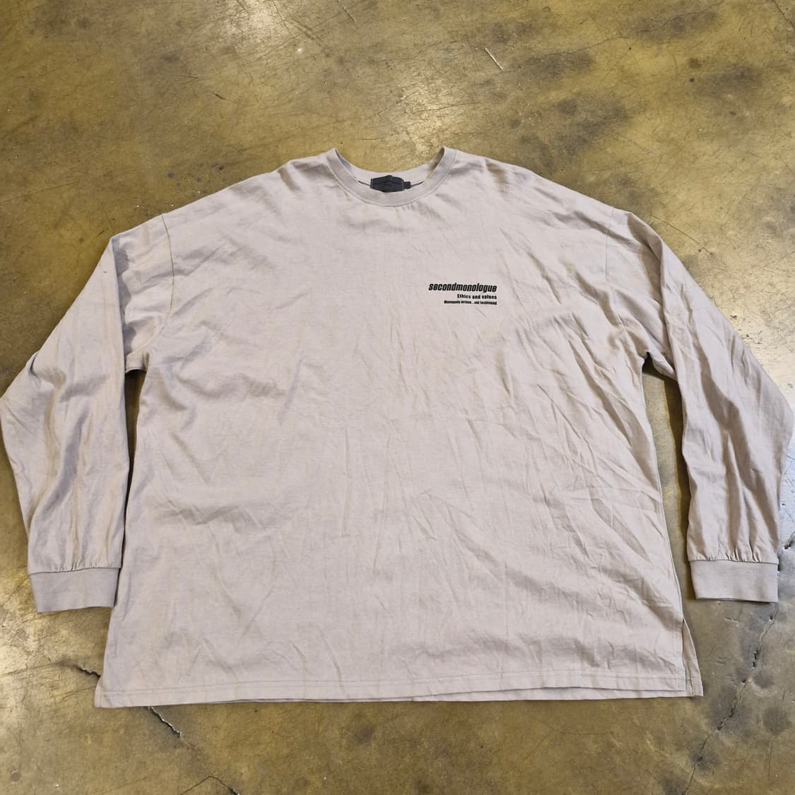 세컨모놀로그 롱슬리브 티셔츠 새상품 상품이미지1