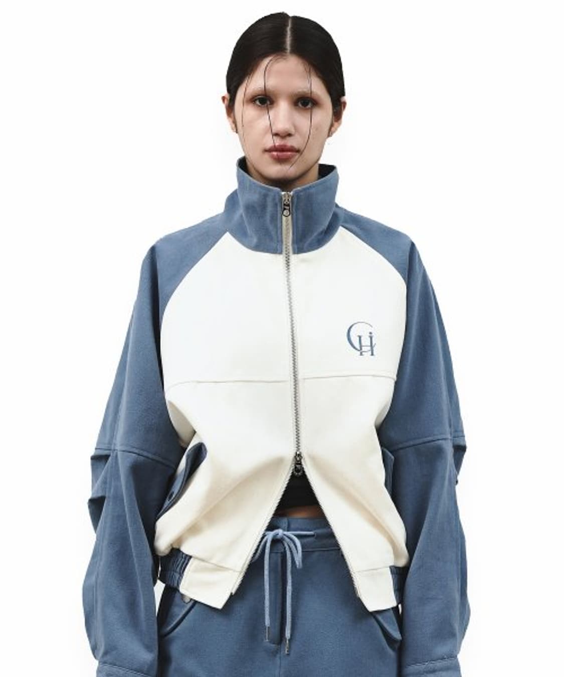 하이키클럽 콘트라스트 점퍼 자켓 집업 오버핏 상품이미지1