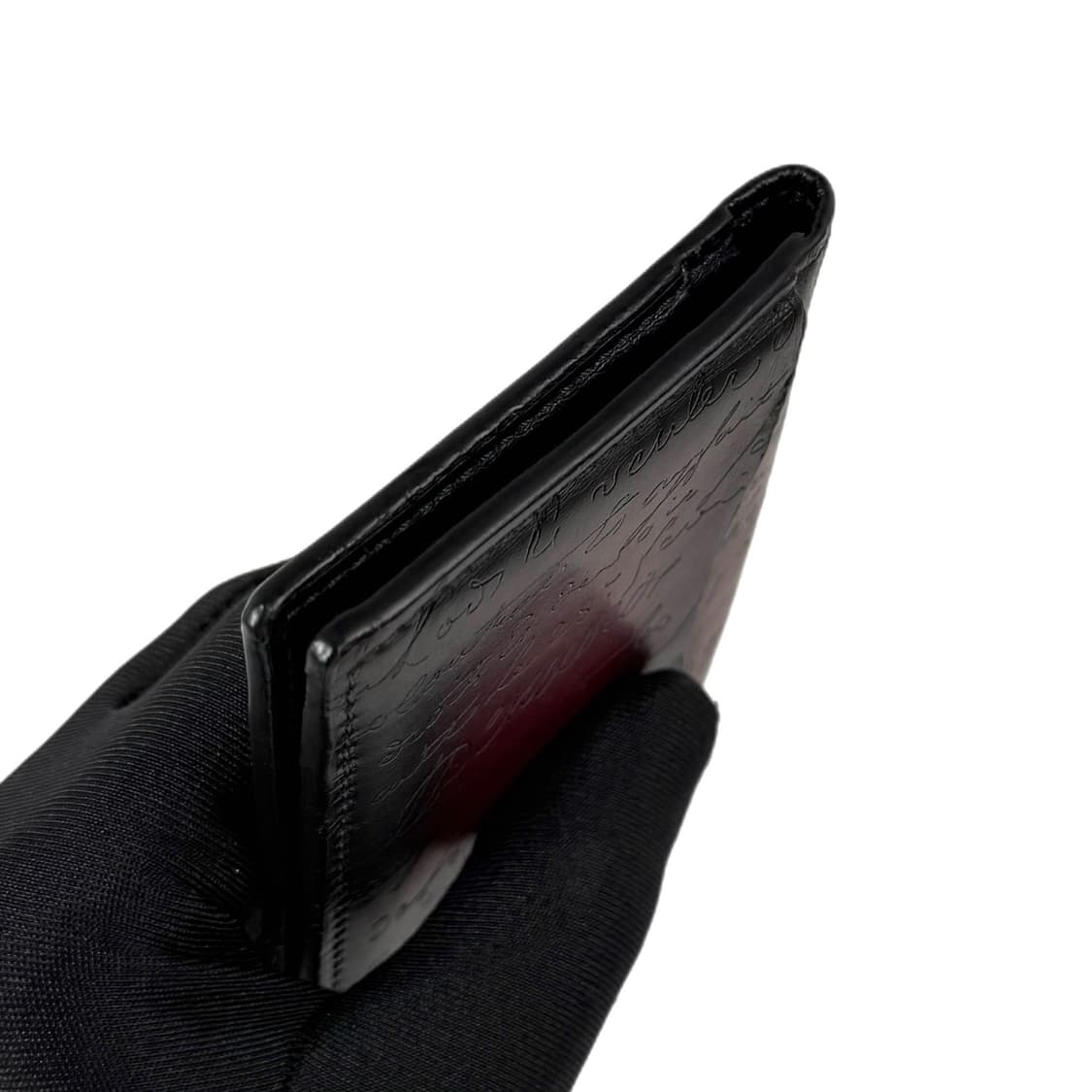 벨루티 자구아 스크리토 플랩 카드 지갑 버건디 상품이미지5