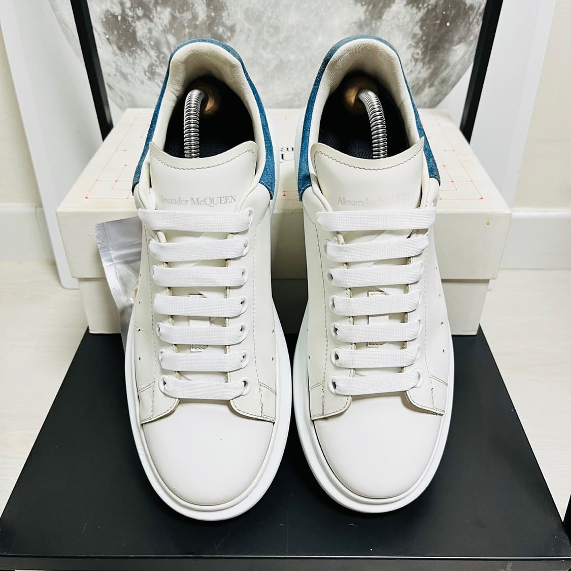 정품 43) 알렉산더 맥퀸 블루탭 오버솔 스니커즈 275~280 상품이미지3