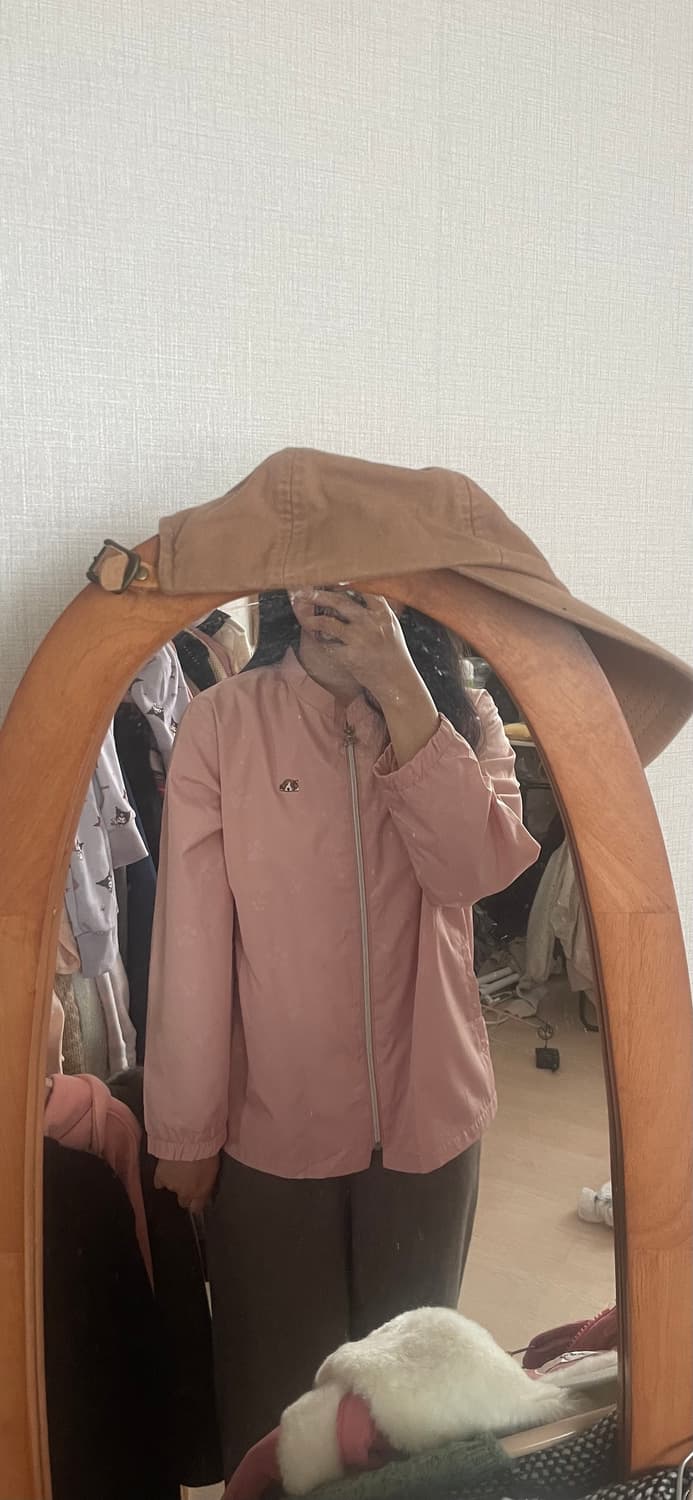 모리걸 빈티지 강아지 핑크 바람막이 💗🐶🐾 상품이미지6