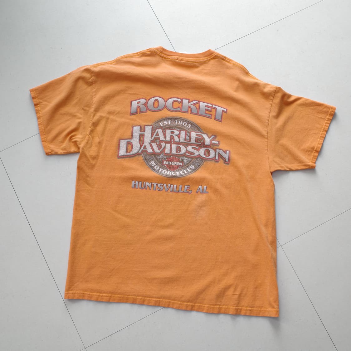 07년 할리데이비슨 앵무새 오렌지 티셔츠 상품이미지6