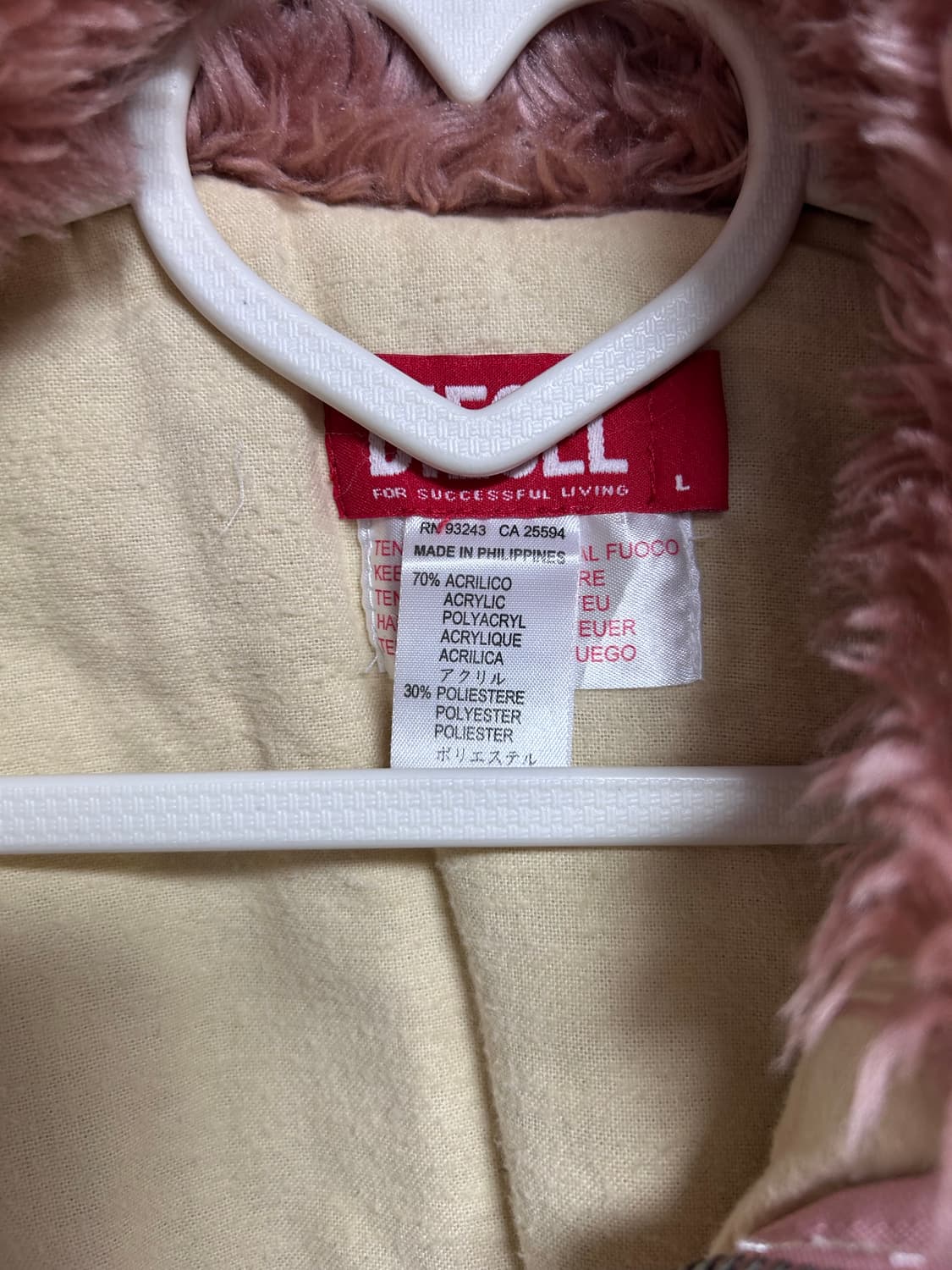 빈티지 디젤 퍼자켓 L 상품이미지6