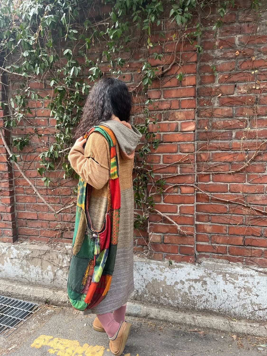 히피 에스닉 패치워크 크로스 백 상품이미지3