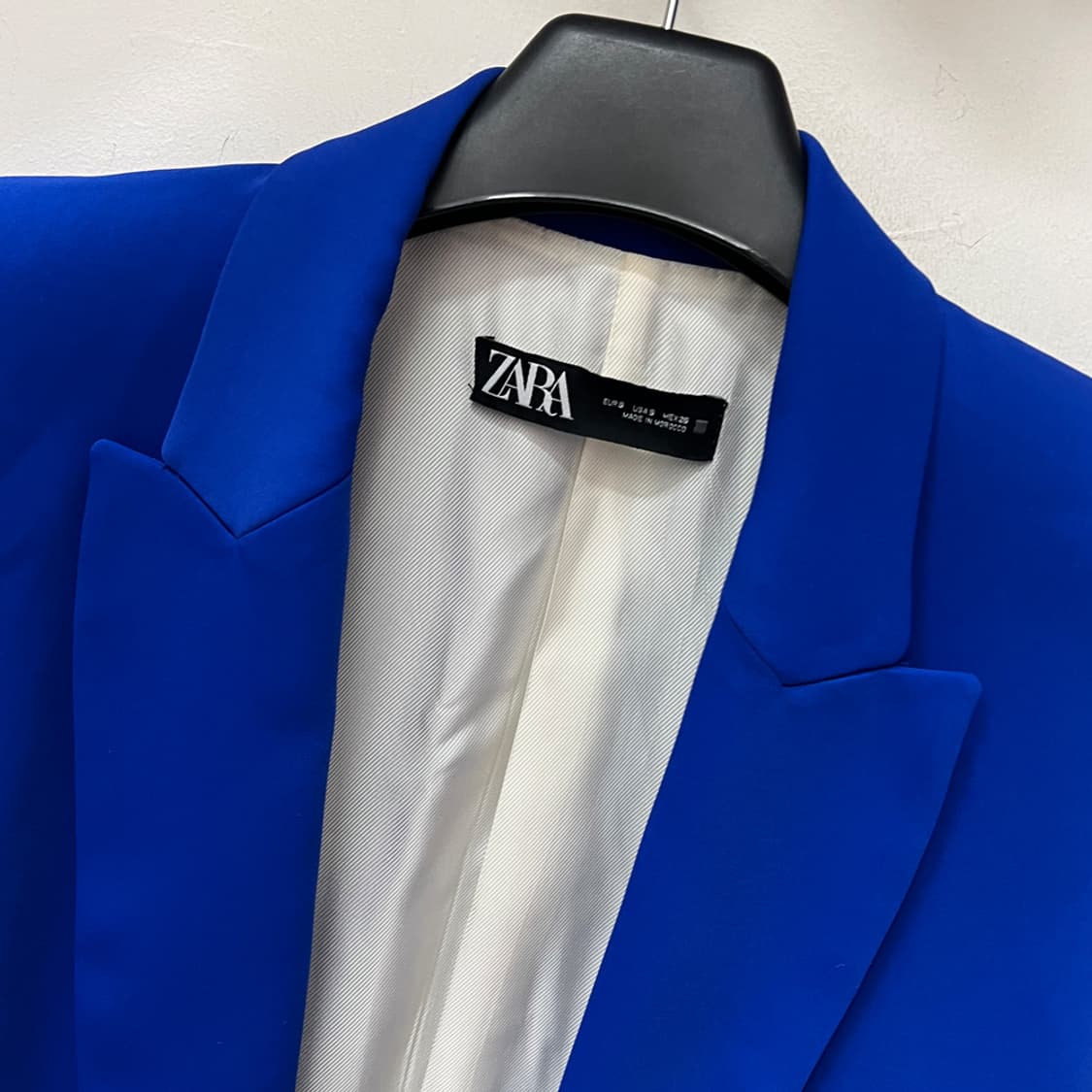 ZARA 자라 로얄 블루 오픈 블레이저 자켓 S 상품이미지3