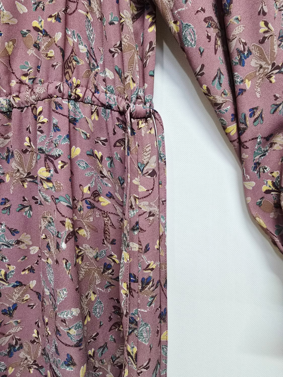 thursdayisland 잔꽃무늬 롱 원피스 프릴 장식 상품이미지3