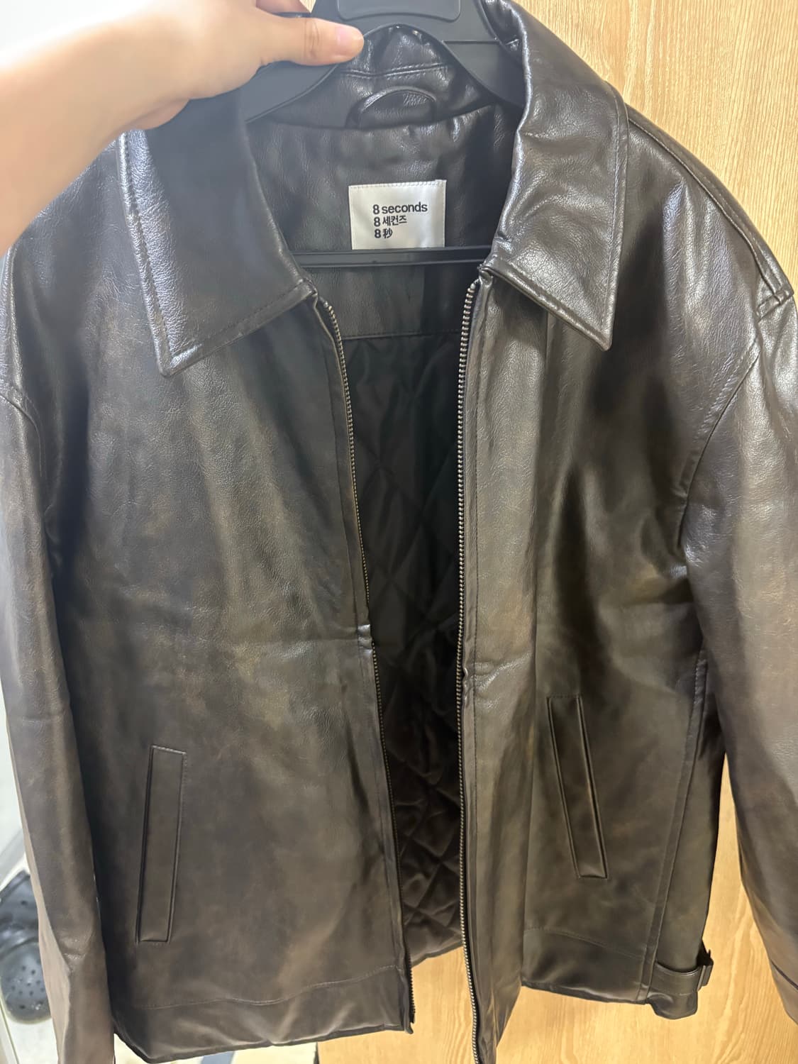 [S] 에잇세컨즈 레더 브라운 상품이미지3