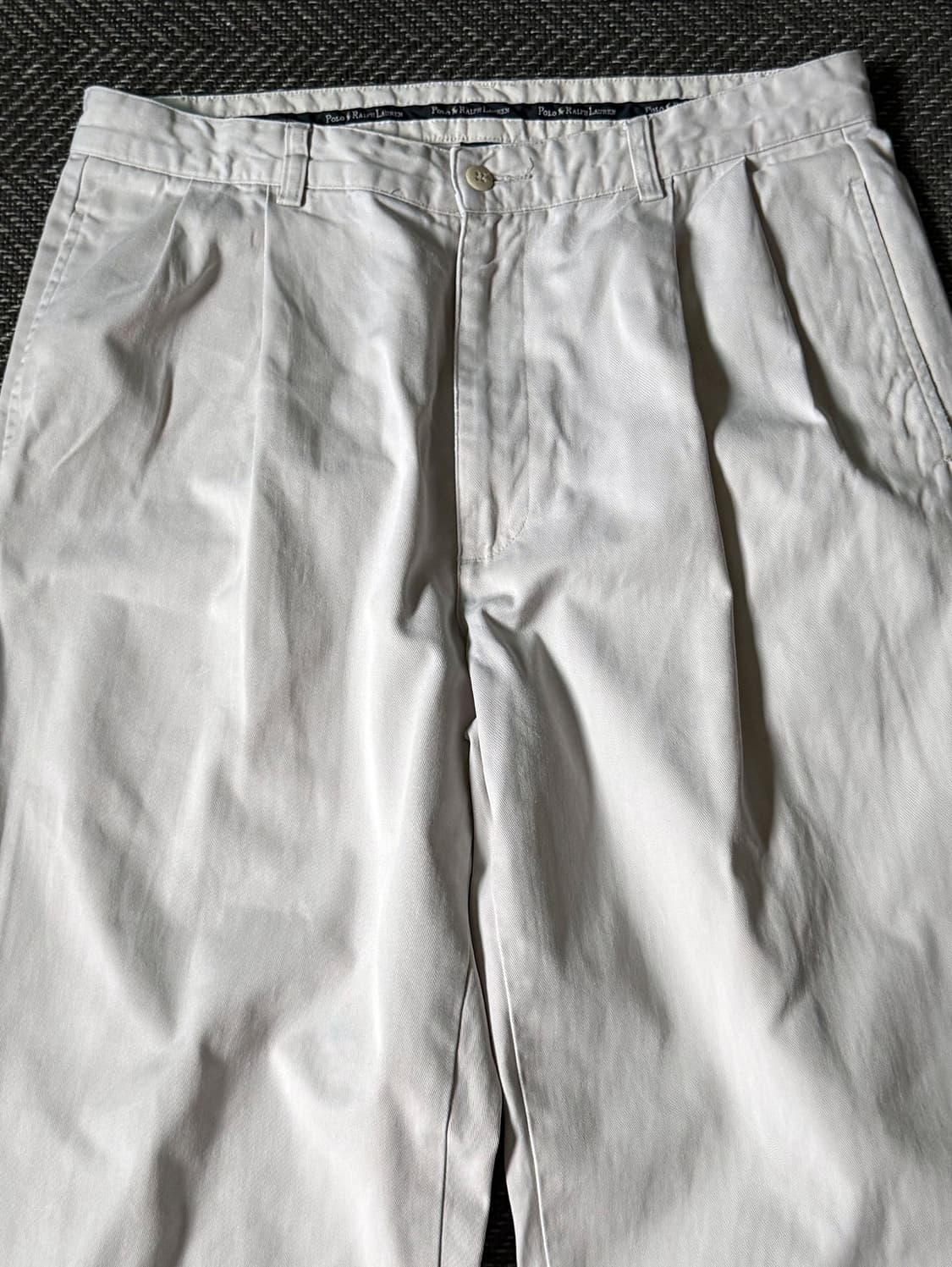 (33) 90s 폴로 랄프로렌 HAMMOND 더블 플리츠 치노 팬츠 상품이미지2