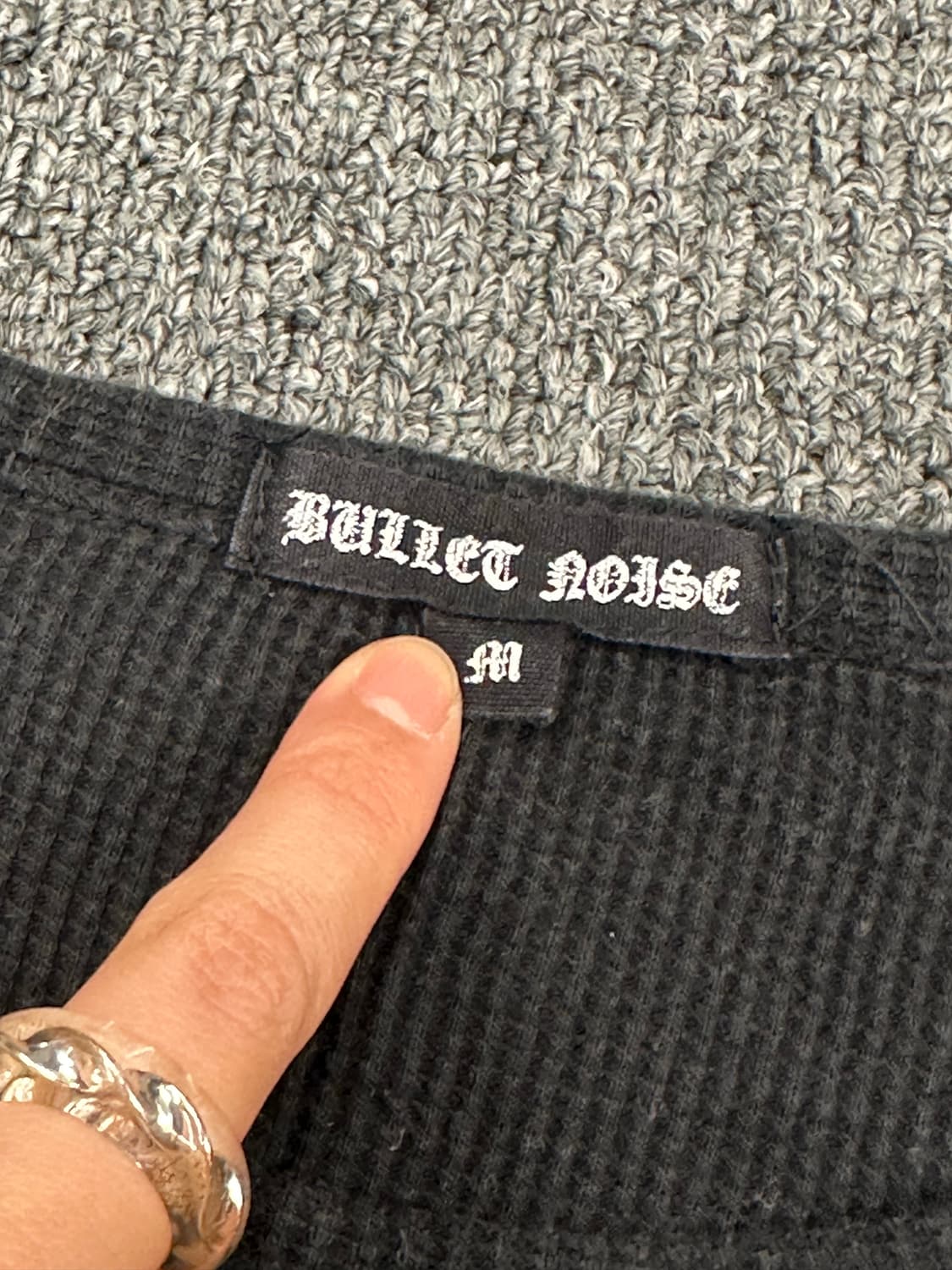 M)Japanese vintage 여성 패치 프린팅 골지 레이싱 반팔 상품이미지4