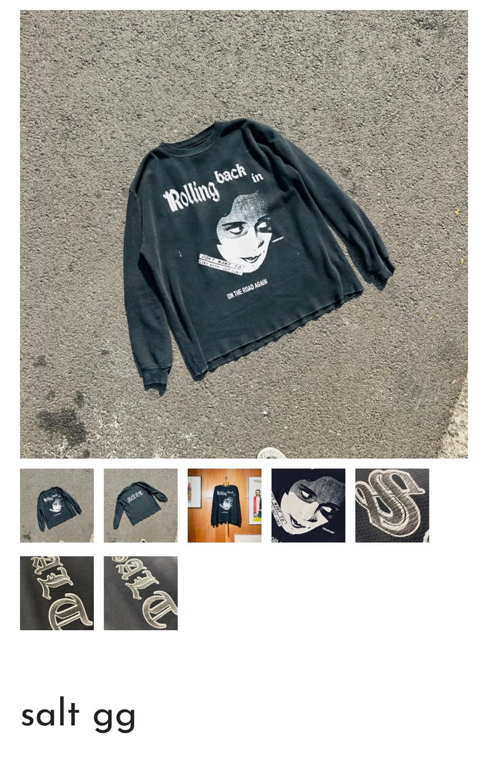 도넛리벤지 와플 롱슬리브 2사이즈 상품이미지1