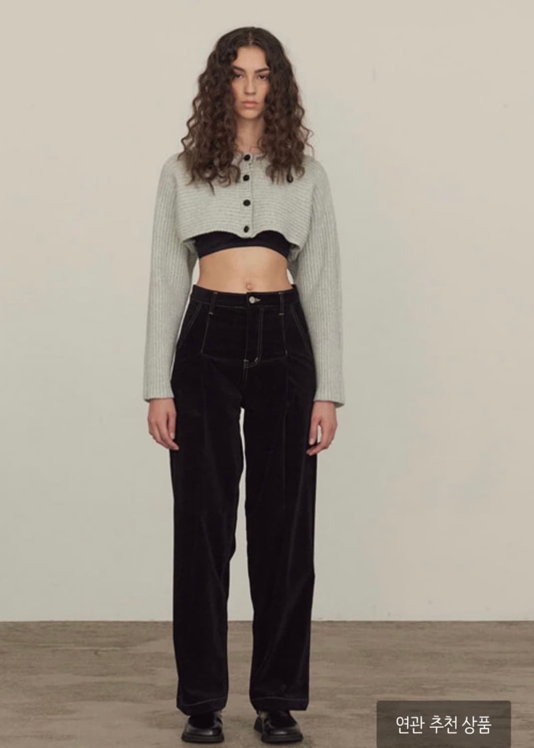 다이애그널 CROP KNIT CARDIGAN 상품이미지1